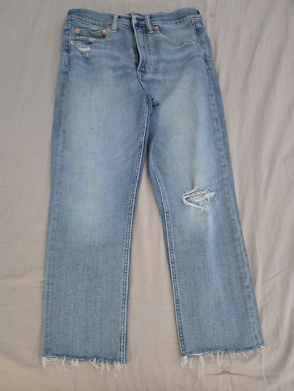 GAP Light Blue Cigarette High Rise Jeans 6
